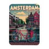 Reizen Amsterdam holland fietsen  geschenken Magneet (Verticaal)