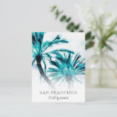 *~* Reizen AP25 personaliseer Abstracte handpalm v Briefkaart (Staand voorkant)