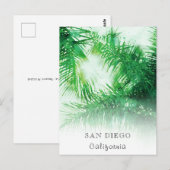 *~* Reizen AP25 personaliseren Tropische Palm Fron Briefkaart (Voorkant / Achterkant)