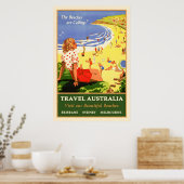 Reizen Australië Vintage Poster (Keuken)