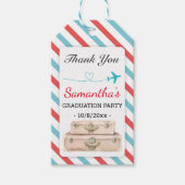 Reizen Avontuur Afstuderen Afstudeerder Party Favo Cadeaulabel (Voorkant)