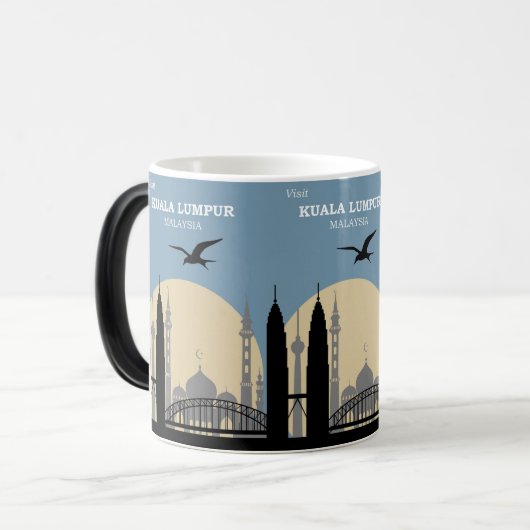 Reizen Avontuur Azië Kuala Lumpur Maleisië Magische Mok (Voorkant links)