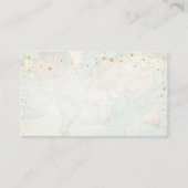 Reizen Avontuur Baby shower Luier Raffle Informatiekaartje (Achterkant)