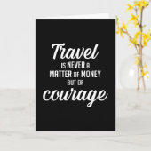 Reizen Avontuur Citaten Offerte cadeau idee Kaart (Gele Bloem)