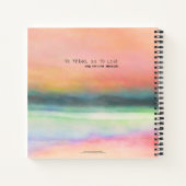 Reizen avontuur Coupure Roze Waterverf Square Notitieboek (Achterkant)