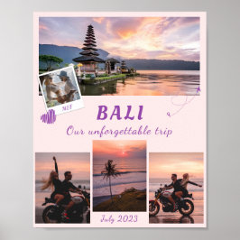 Reizen Avontuur Foto Familie Collage Poster