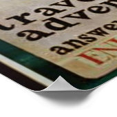 Reizen avontuurlijk deelnemen aan het Poster Marin (Hoek)