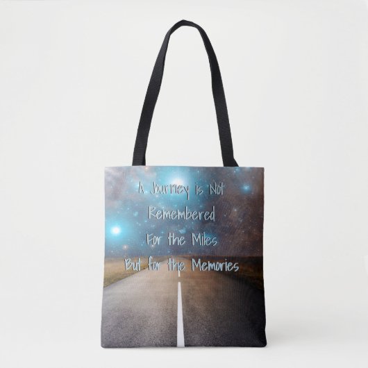 Reizen avontuurreis Quote Road Trip Highway Tote Bag (Voorkant)