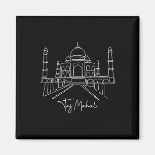 Reizen Azië India Taj Mahal Indiase familie vakant Magneet