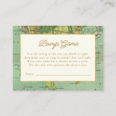 Reizen Baby shower Raad de Bump Game Informatiekaartje (Voorkant)
