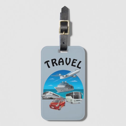 Reizen  bagagelabel (Voorkant (verticaal))