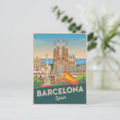 Reizen  barcelona sagrada familia geschenken briefkaart (Staand voorkant)