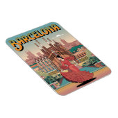 Reizen barcelona sagrada familia geschenken magneet (Rechterzijde)