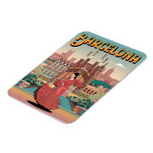 Reizen barcelona sagrada familia geschenken magneet (Linkerzijde)