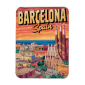 Reizen  barcelona sagrada familia geschenken magneet (Verticaal)