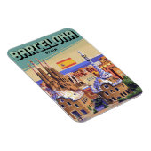 Reizen barcelona sagrada familia geschenken magneet (Rechterzijde)
