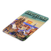 Reizen barcelona sagrada familia geschenken magneet (Linkerzijde)