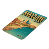 Reizen  barcelona strand uitzicht geschenken magneet (Linkerzijde)