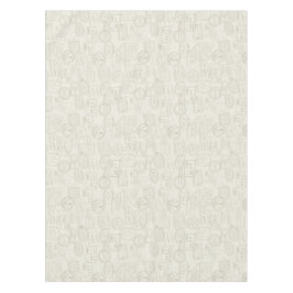 Reizen Beige paspoortstempel met patroon Tafelkleed