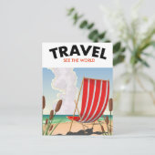 Reizen Bekijk de wereld Briefkaart (Staand voorkant)