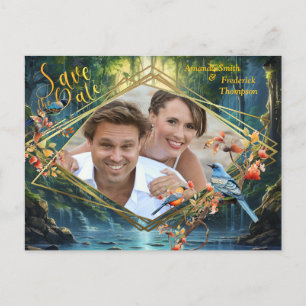 Reizen Bestemming Landschappen van Onze Wereld Aankondigingskaart