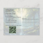 Reizen Bestemming Landschappen van Onze Wereld Aankondigingskaart (Achterkant)