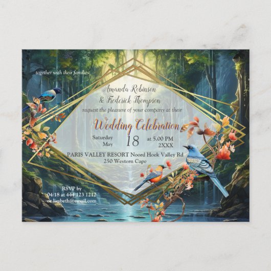 Reizen Bestemming Landschappen van Onze Wereld Feestdagenkaart (Voorkant)