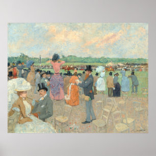 Reizen bij Longchamp - Jean-Louis Forain Fine Art Poster