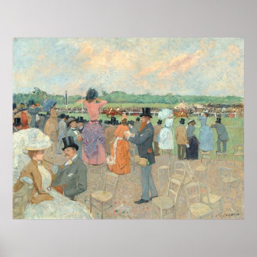Reizen bij Longchamp - Jean-Louis Forain Fine Art Poster (Voorkant)