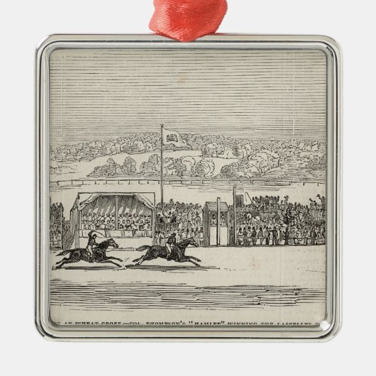 Reizen bij tarwevlot: Kol. Thompson's "Hamlet" Metalen Ornament (Voorkant)