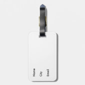 Reizen blaast mijn geest eendje bagagelabel (Achterkant verticaal)