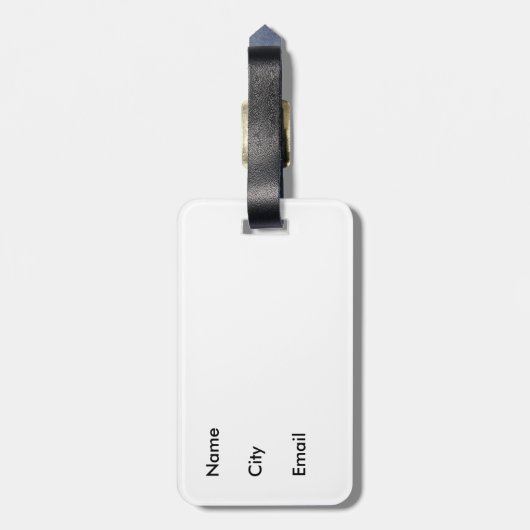 Reizen blaast mijn geest eendje bagagelabel (Achterkant verticaal)