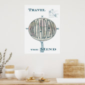 Reizen Breidt de Gedachte Druk uit Poster (Keuken)