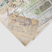 Reizen Briefkaarten Weefselpapier Tissuepapier (Detail)