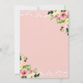 Reizen Bruids Douche Uitnodiging Miss to Mrs. Flor (Achterkant)