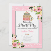 Reizen Bruids Douche Uitnodiging Miss to Mrs. Flor (Voorkant)