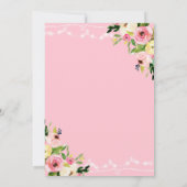 Reizen Bruids Douche Uitnodiging Miss to Mrs. Flor (Achterkant)