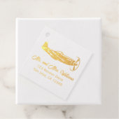 Reizen bruiloft P-51 Mustang  vliegtuig Bedankjes Labels (Met doos)