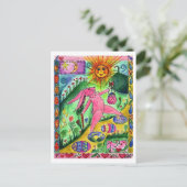 Reizen Bunny - Briefkaart (Staand voorkant)