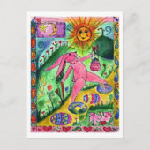 Reizen Bunny - Briefkaart (Voorkant)