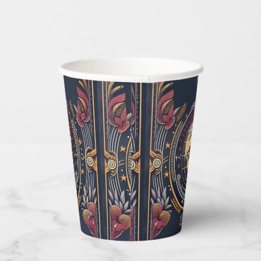 Reizen Cabine Strand Bestemming 18e Verjaardag Papieren Bekers (Rechts)