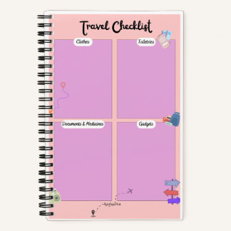 Reizen Checklist Notitieboek