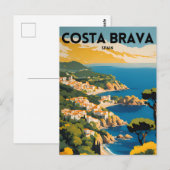Reizen Costa Brava Spanje Briefkaart (Voorkant / Achterkant)