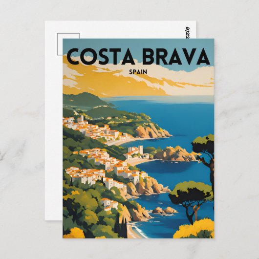 Reizen Costa Brava Spanje Briefkaart (Voorkant / Achterkant)