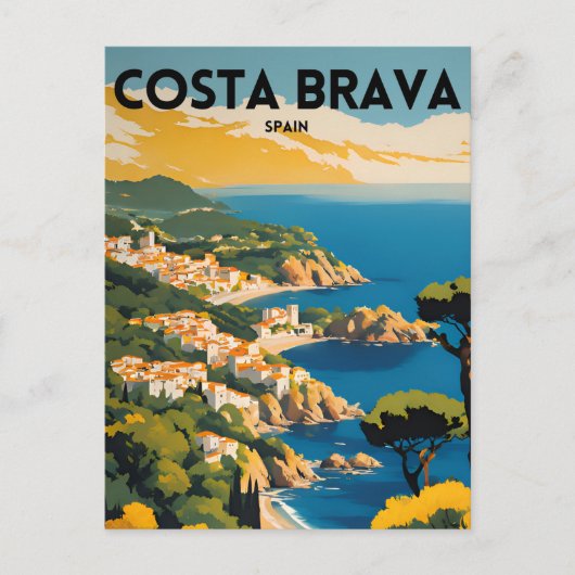 Reizen Costa Brava Spanje Briefkaart (Voorkant)