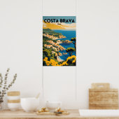 Reizen Costa Brava Spanje Poster (Keuken)