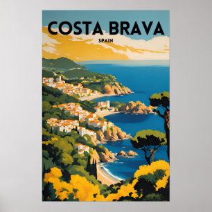 Reizen Costa Brava Spanje Poster