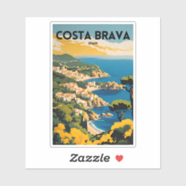 Reizen Costa Brava Spanje Sticker