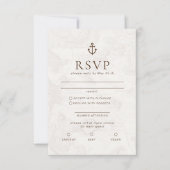 Reizen Cruise Bestemming Bruiloft RSVP Kaartje (Voorkant)