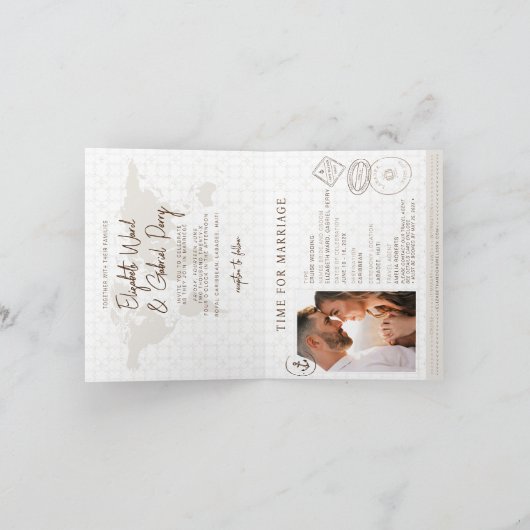 Reizen Cruise Paspoort Bestemming Bruiloft (Binnen)